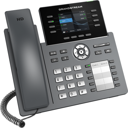 Teléfono IP HD Grandstream GRP2634, Carrier-Grade, 4 cuentas SIP, 8 líneas, Bluetooth y Wi-Fi