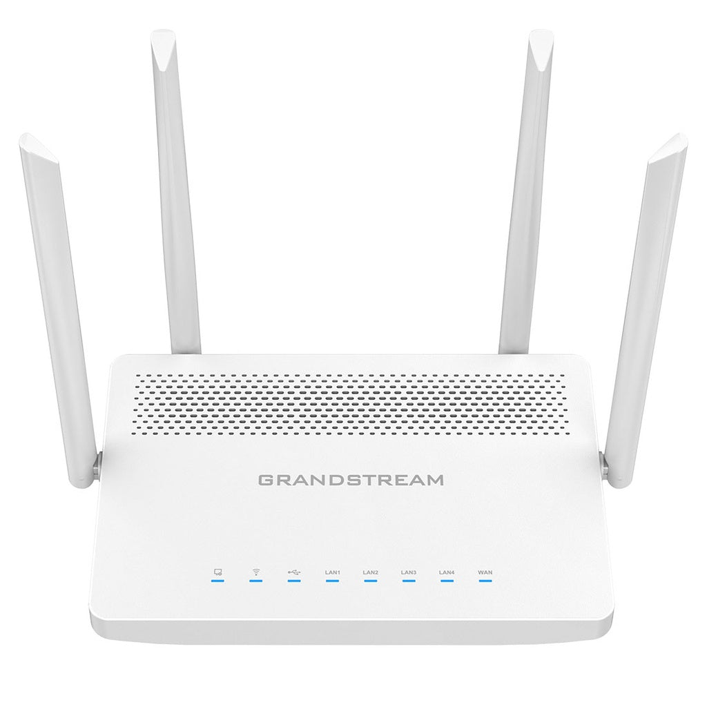 Router Wi-Fi Grandstream GWN7052, 5xGigaEth, MU-MIMO, DualBand 1,27 Gbps, Hasta 100 conexiones, Funciones Mesh, QoS, VPN