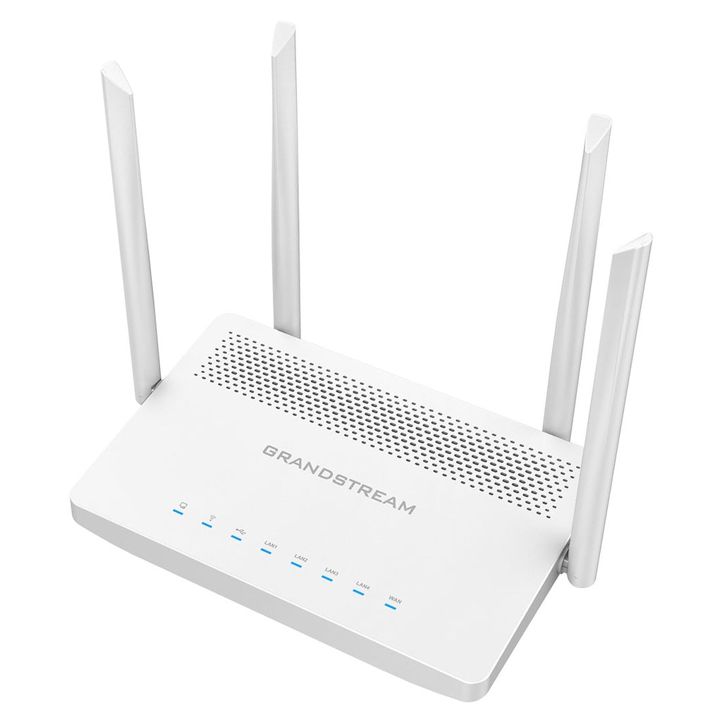 Router Wi-Fi Grandstream GWN7052, 5xGigaEth, MU-MIMO, DualBand 1,27 Gbps, Hasta 100 conexiones, Funciones Mesh, QoS, VPN