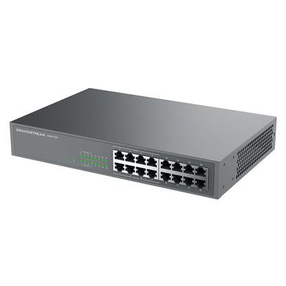 Switch PoE No Administrable Grandstream GWN7702P, 16 x GigaEth, 8 Puertos con PoE 802.3 af/at, 138w