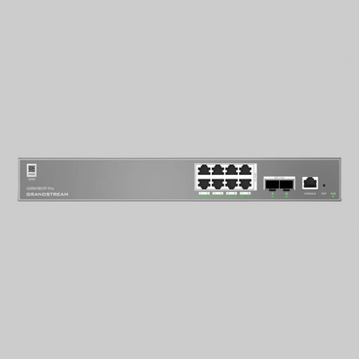Grandstream GWN7801P Pro switch PoE L2+ con 8 puertos Gigabit, 2 SFP 2.5G e indicadores LED