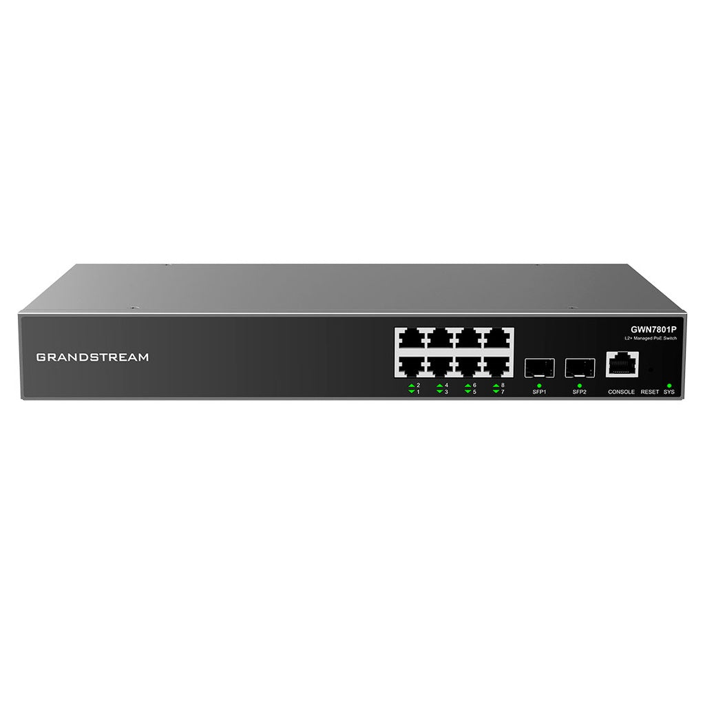 Switch PoE Administrable Grandstream GWN7801P, Capa 2, GigaEth PoE/PoE+
