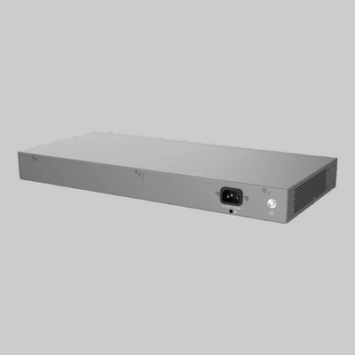 Chasis metálico del Grandstream GWN7802P Pro con ventilación lateral, entrada AC y formato para rack