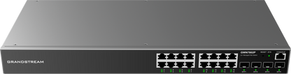 Switch PoE Administrable Grandstream GWN7802P, Capa 2, 16 puertos GigaEth PoE/PoE+ y 4 puertos Giga SFP