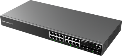 Switch PoE Administrable Grandstream GWN7802P, Capa 2, 16 puertos GigaEth PoE/PoE+ y 4 puertos Giga SFP