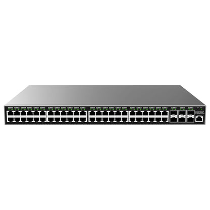 Switch Administrable PoE Grandstream GWN7806P, Capa 2, 48 puertos GigaEth PoE/PoE+ y 6 puertos Giga SFP+