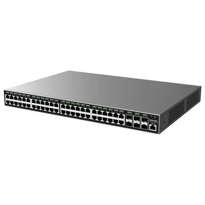 Switch Administrable PoE Grandstream GWN7806P, Capa 2, 48 puertos GigaEth PoE/PoE+ y 6 puertos Giga SFP+