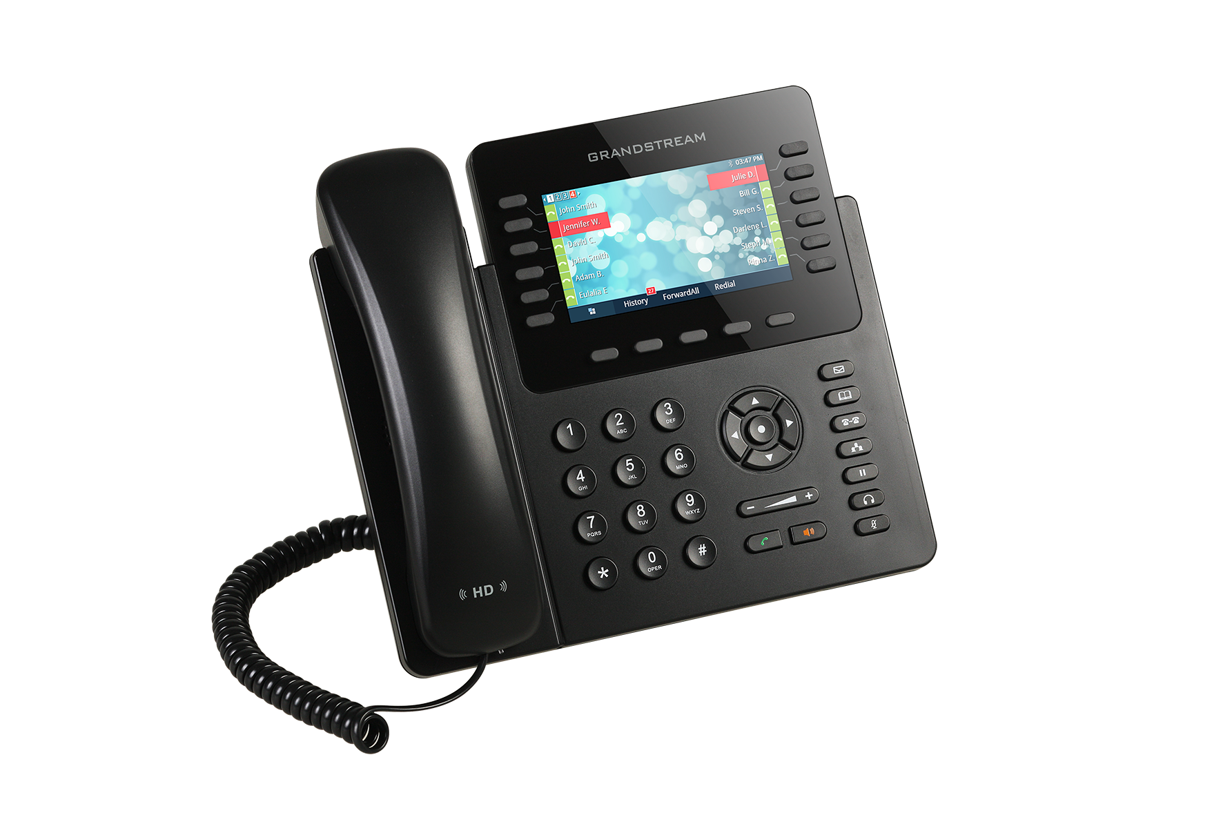 GXP2170  Teléfono IP HD Grandstream, 6 Cuentas SIP, 12 Líneas, PoE, GigaEth y Bluetooth