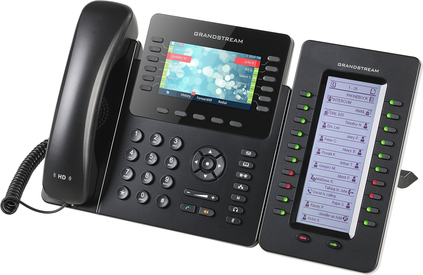 GXP2170  Teléfono IP HD Grandstream, 6 Cuentas SIP, 12 Líneas, PoE, GigaEth y Bluetooth