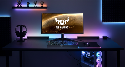Monitor curvo ultrawide ASUS 34 pulgadas inmersión total gaming diseño multimedia