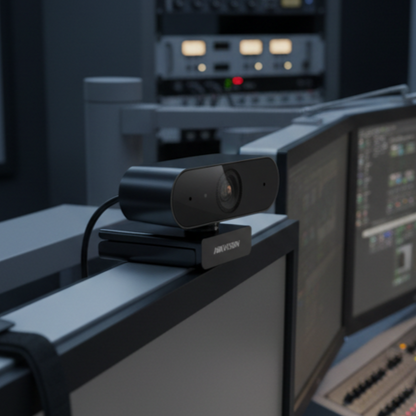 Cámara Web HIKVISION DS-U02, 1080p, Giro 360°, Micrófono Integrado, Conector USB, Reducción de Ruido Inteligente