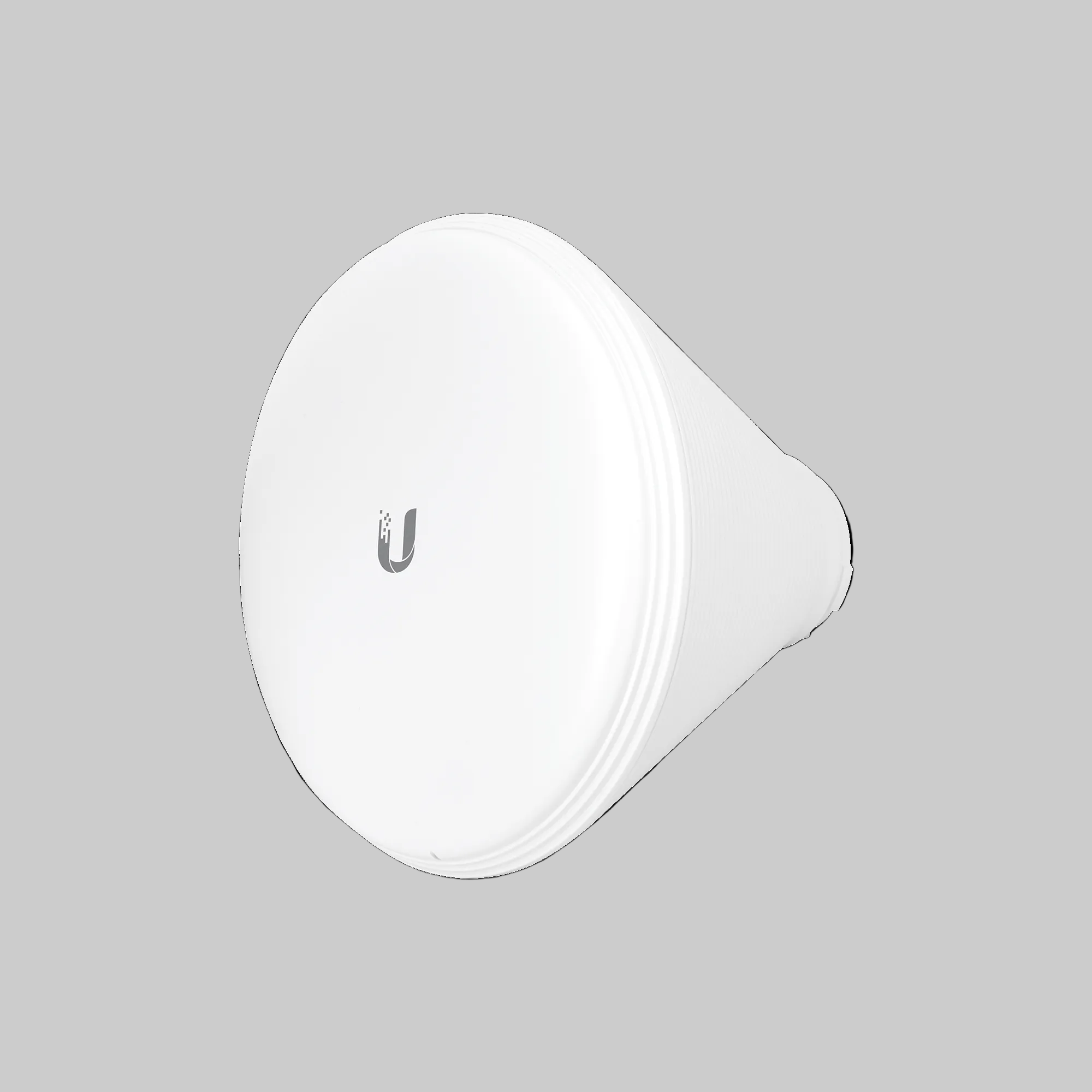 Antena Ubiquiti Horn 5-30 5GHz sectorial tipo cono blanca diseño anti interferencia para enlaces exteriores