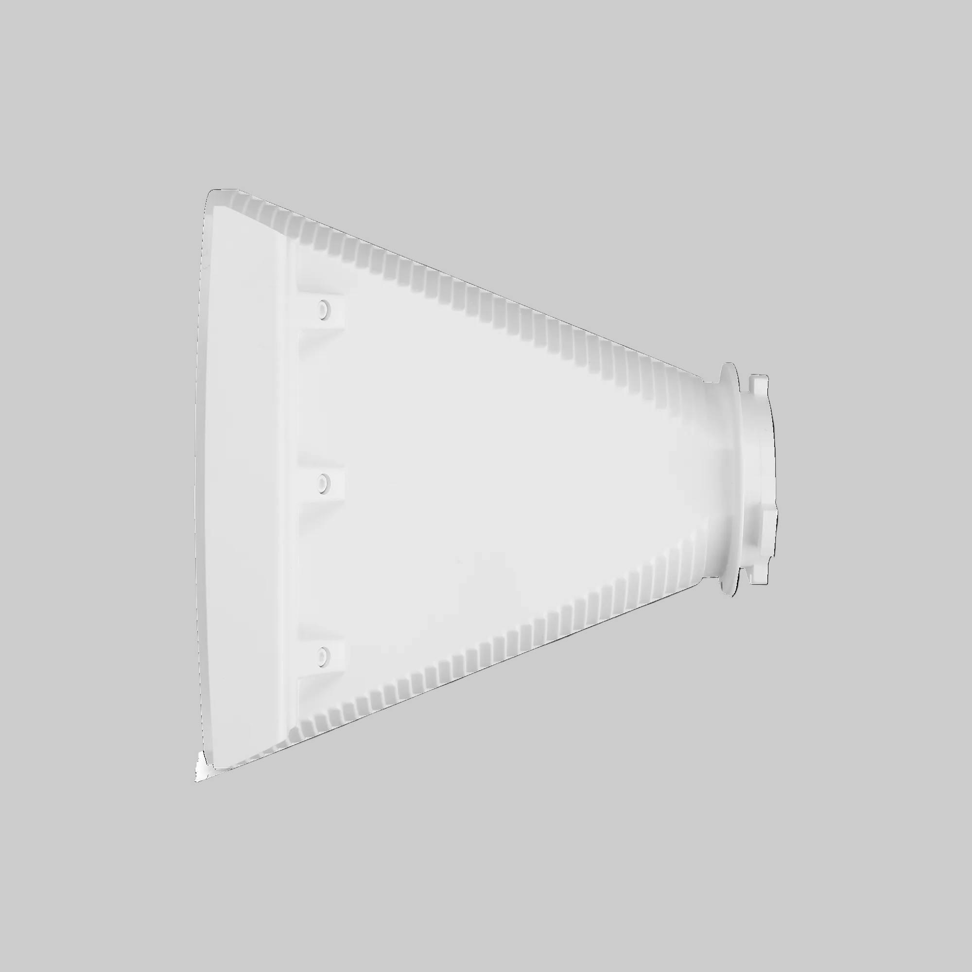 Antena horn Ubiquiti 5GHz diseño cónico largo 60 grados para cobertura direccional estable en redes WISP exteriores