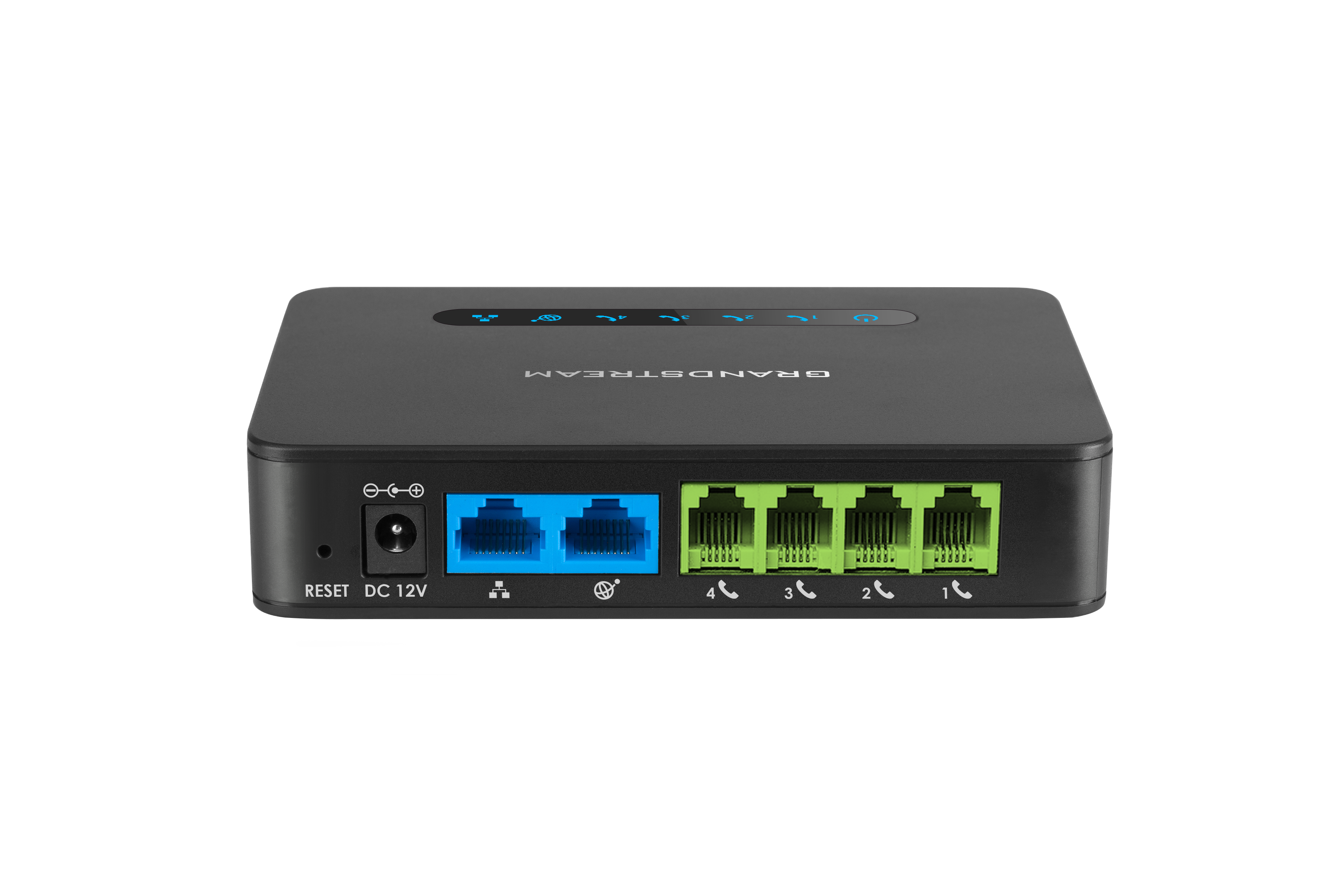 Adaptador Telefónico Análogo (ATA) Grandstream HT814, VOIP, 4 Puertos FXS, Ruteador integrado
