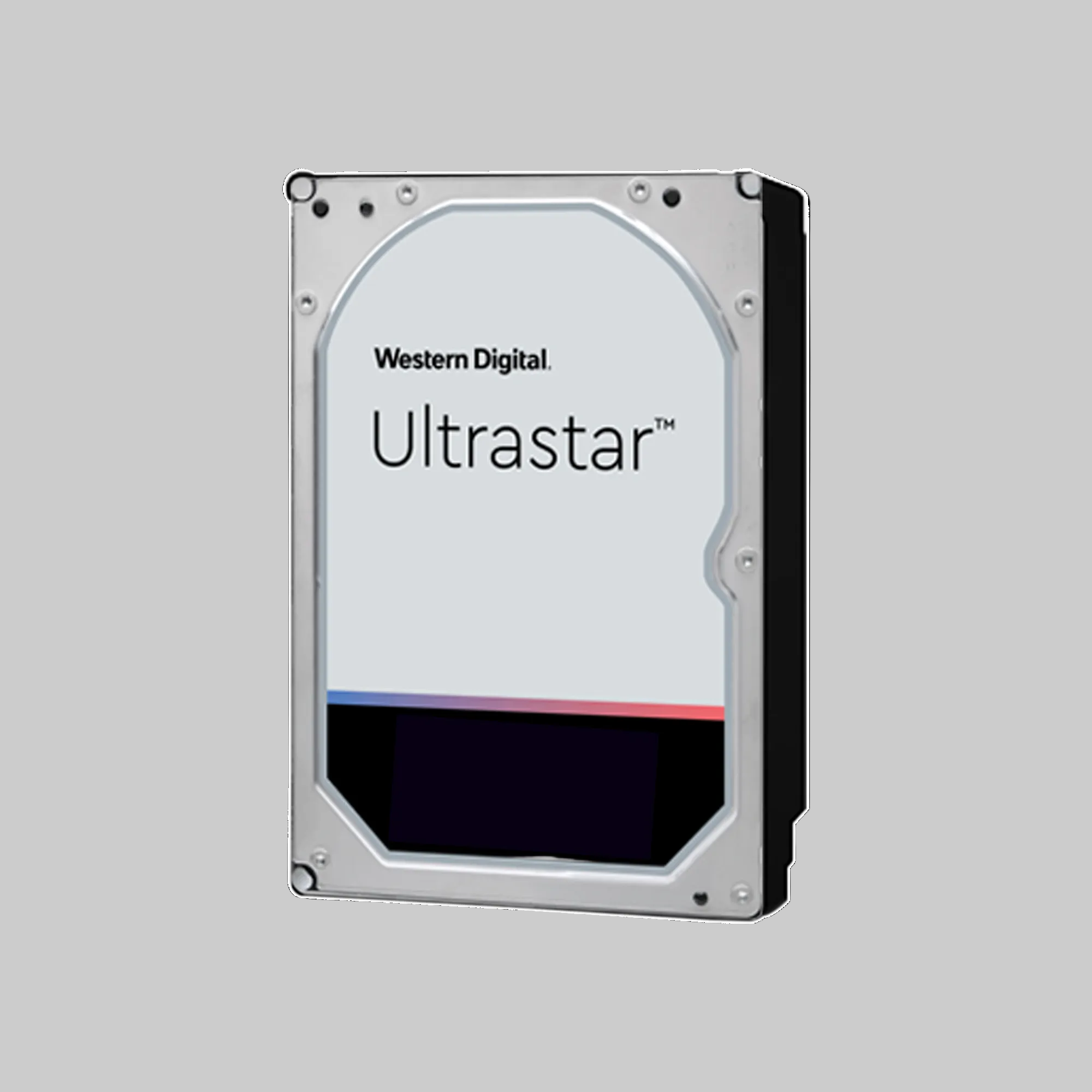 disco duro WD Enterprise 4TB Ultrastar frontal con carcasa metálica para servidores y almacenamiento CCTV 24/7