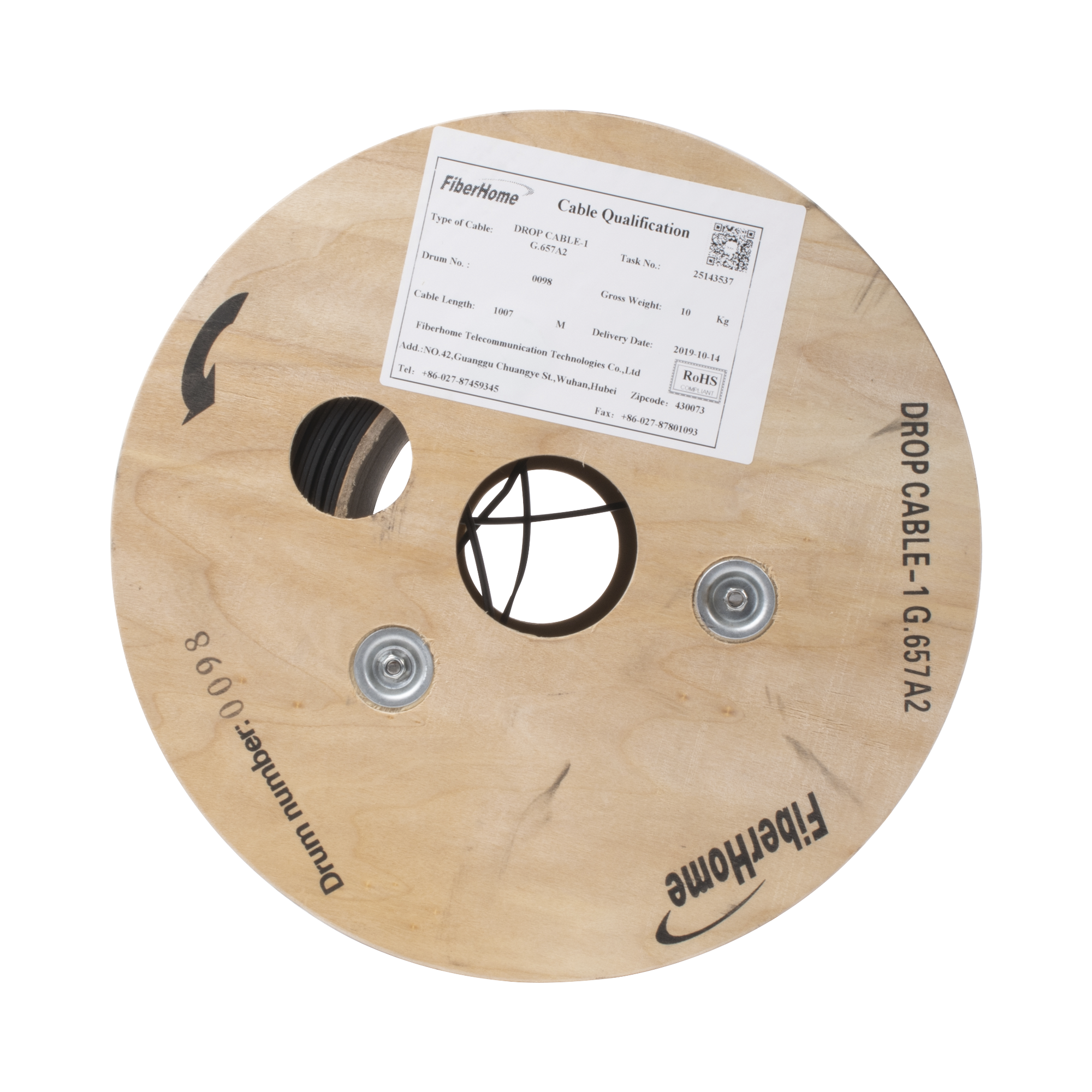 Carrete de 1 km de Fibra Óptica, IC-DROPA2-1C, Linkedpro By Fibrehome Interior/Exterior