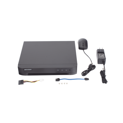 Grabador DVR HIKVISION IDS-7208HQHI-M1/XT, 8 Canales TURBOHD + 4 Canales IP, 1 Bahía de Disco Duro
