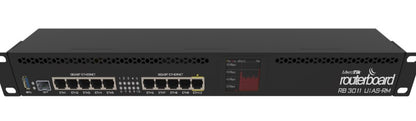 Router Mikrotik RB3011UiAS-RM, Routerboard 10 Puertos Eth Gb, 1GB RAM, Licencia Nivel 5