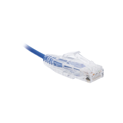 Patch cord, Linkedpro, LP-UT6A-100-BU28, Slim UTP Cat6A - 1 Metro Azul