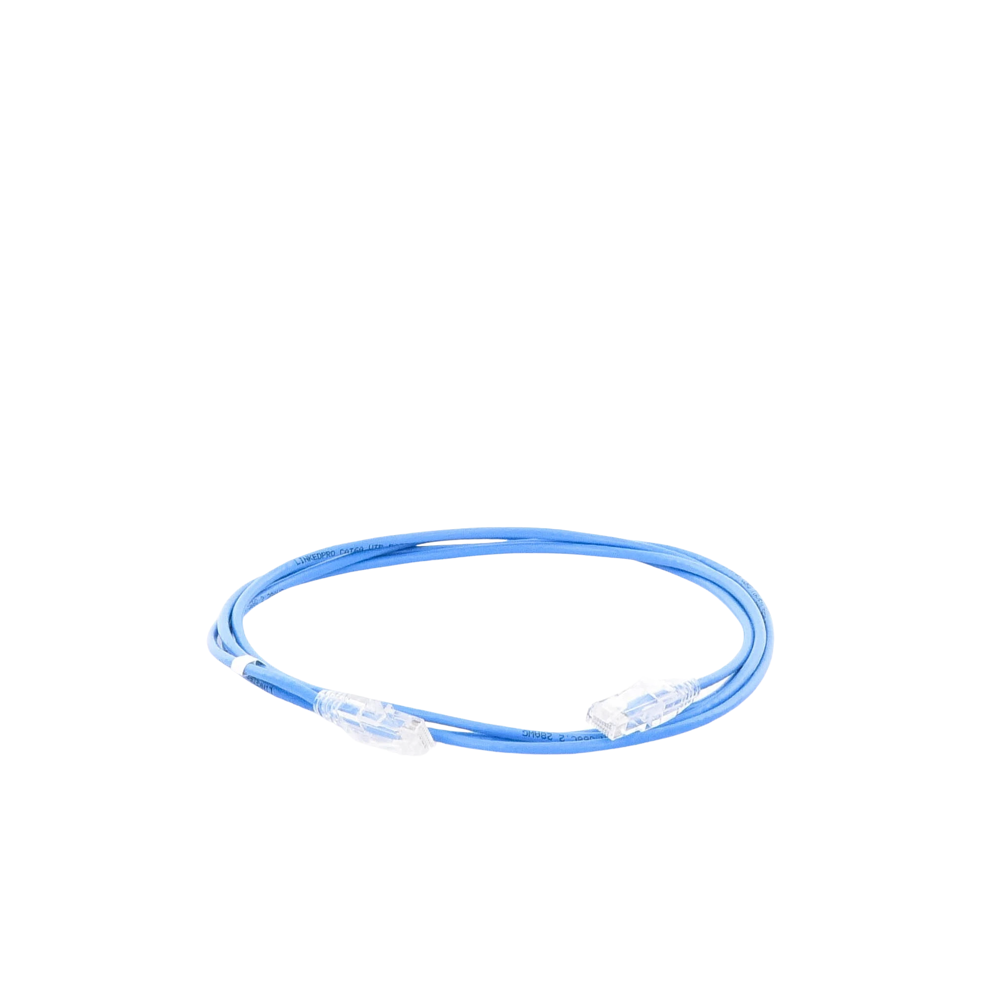 Patch cord, Linkedpro, LP-UT6A-200-BU28, Slim UTP Cat6A - 2 Metros Azul