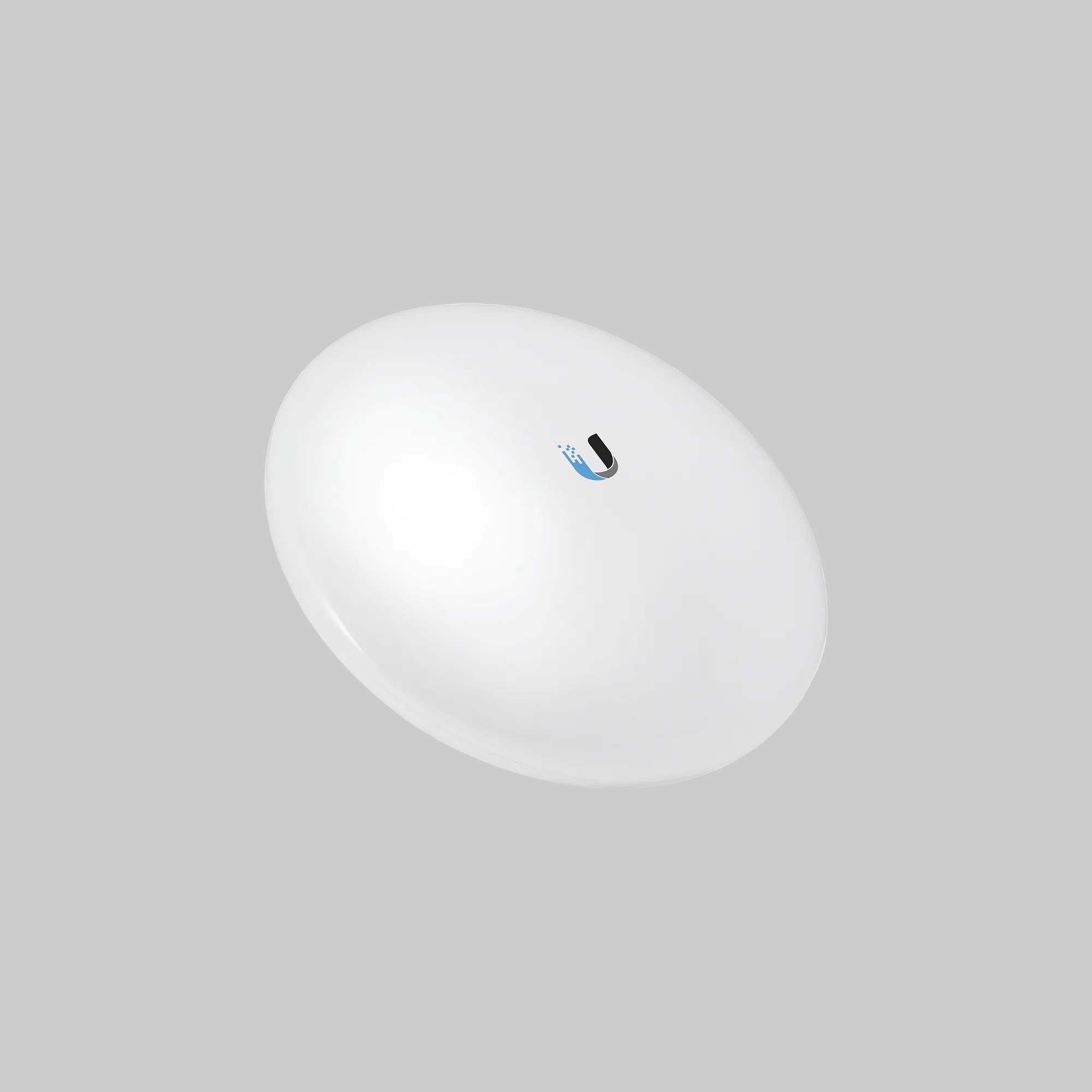 Antena Ubiquiti NanoBeam AC Gen2 blanca vista frontal diseño compacto para enlace inalámbrico 5GHz