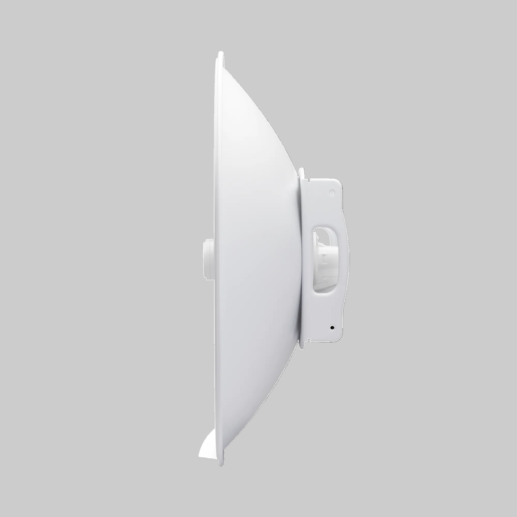 powerbeam 5ac 620 perfil lateral del plato blanco con soporte de montaje para instalación exterior