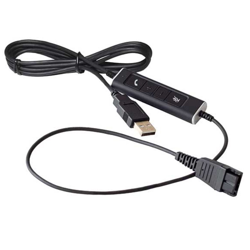 Cable Adaptador Vbet QD-USB-04, Adaptador QD tipo Poly a USB con controles.
