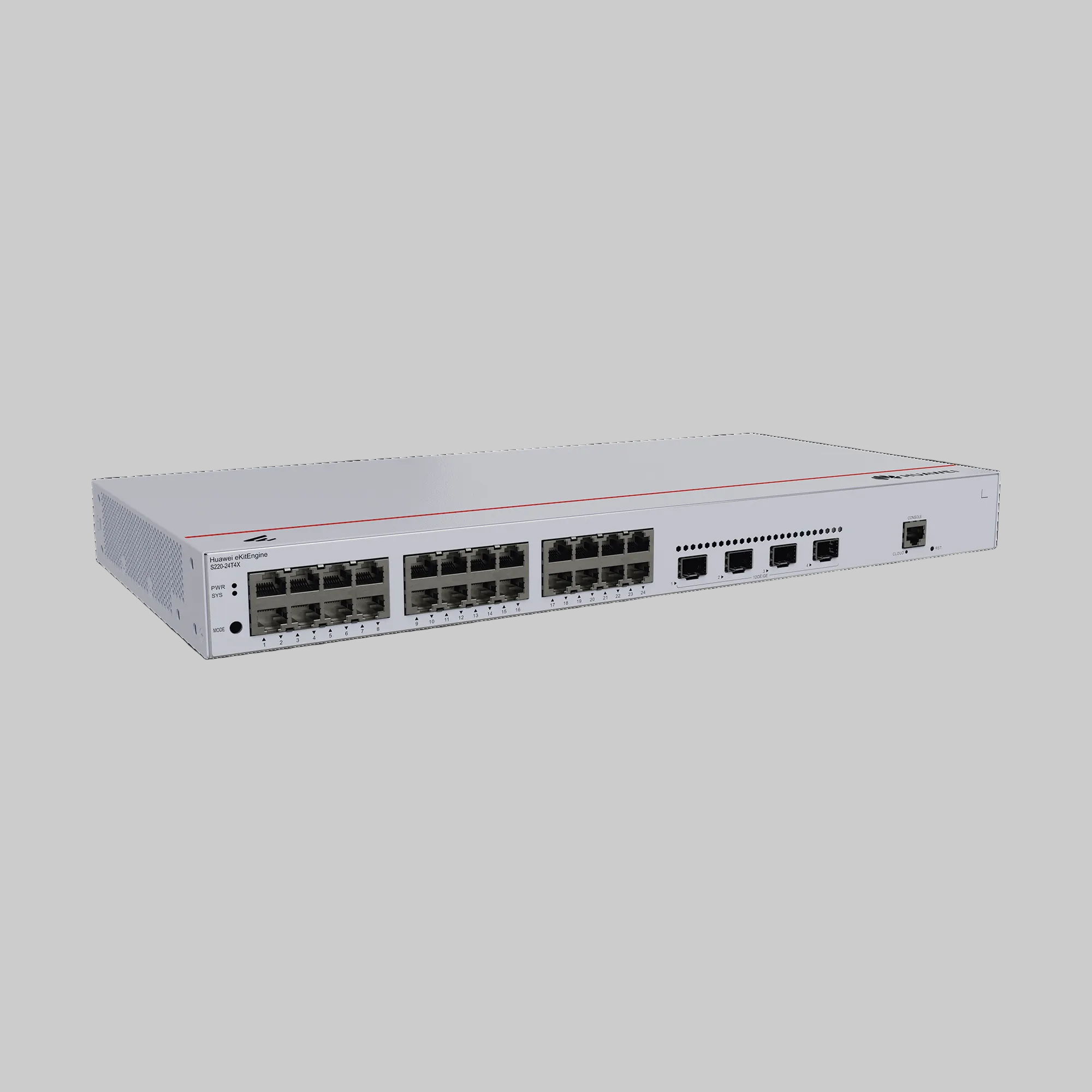 Switch de Acceso Gigabit Administrable Capa 2 / 24 puertos 10/100/1000 Mbps / 4 Puertos 10GE SFP+ Uplink / ERPS / IMGP Snooping / DHCP Snooping / Administración Nube Gratis