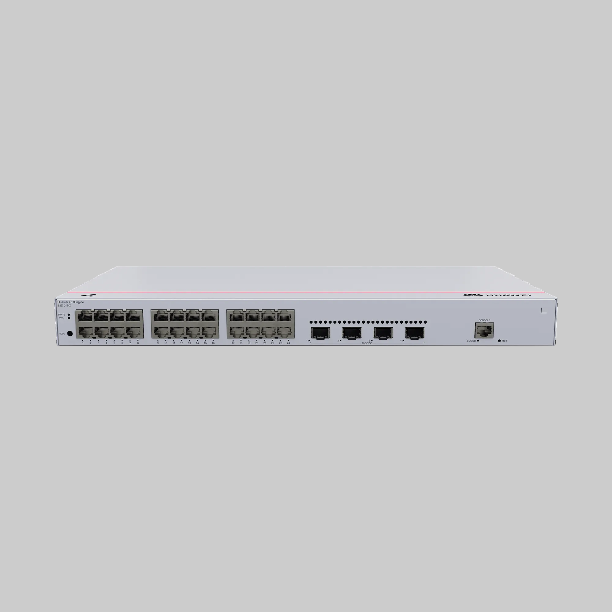 Switch de Acceso Gigabit Administrable Capa 2 / 24 puertos 10/100/1000 Mbps / 4 Puertos 10GE SFP+ Uplink / ERPS / IMGP Snooping / DHCP Snooping / Administración Nube Gratis