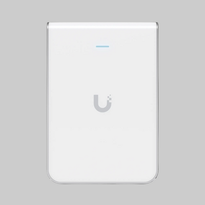 Access Point Ubiquiti UniFi U6-IW WiFi 6 para pared con diseño compacto blanco empresarial