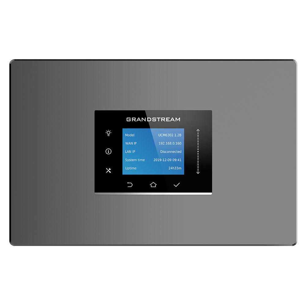 Conmutador IP Grandstream UCM6302A, 2 Líneas, 500 Usuarios y 75 Llamadas simultaneas, Solo Audio