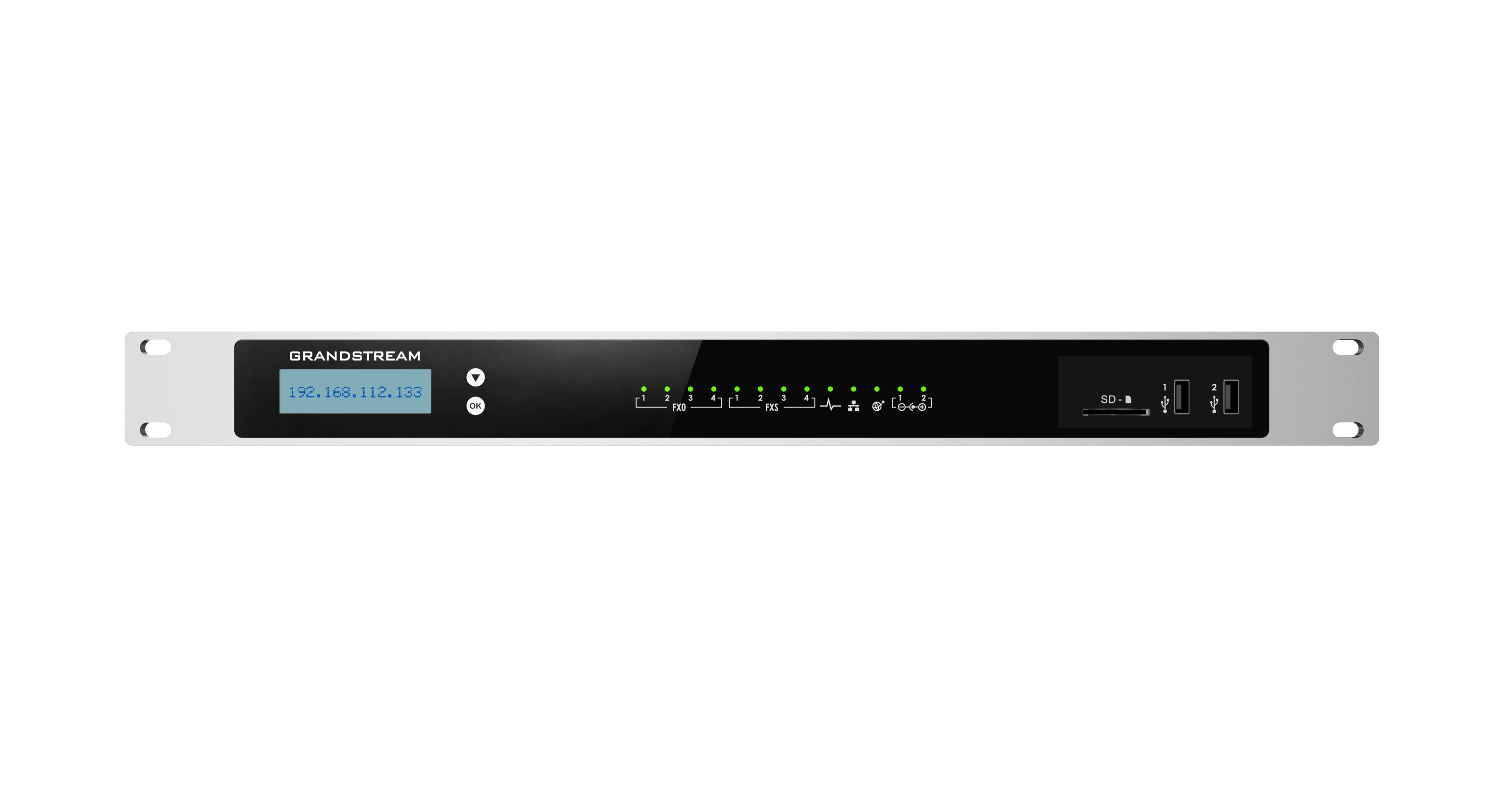 Conmutador IP Grandstream UCM6304, 4 línea, 2000 usuarios, 300 llamadas simultáneas