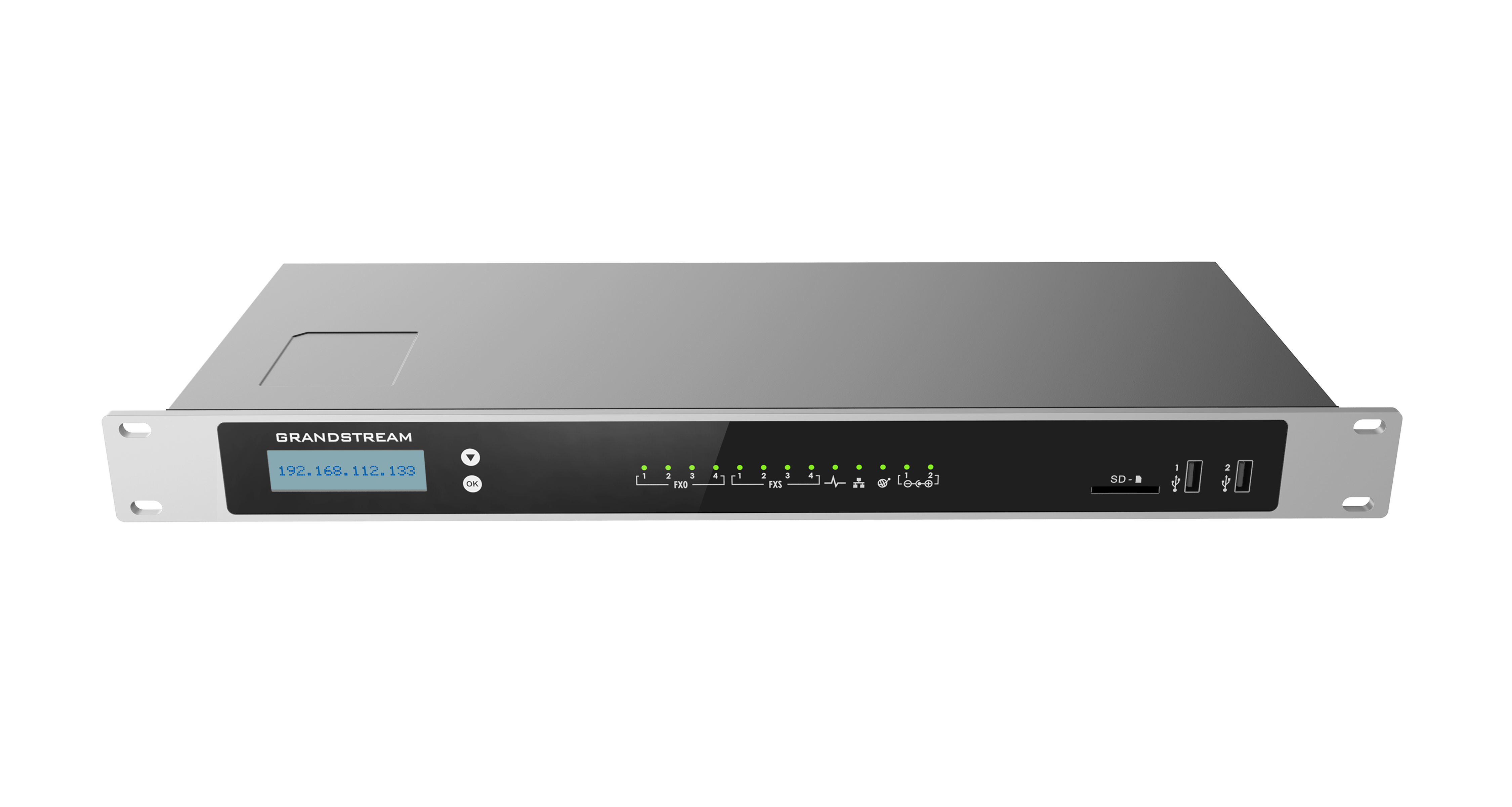 Conmutador IP Grandstream UCM6304, 4 línea, 2000 usuarios, 300 llamadas simultáneas