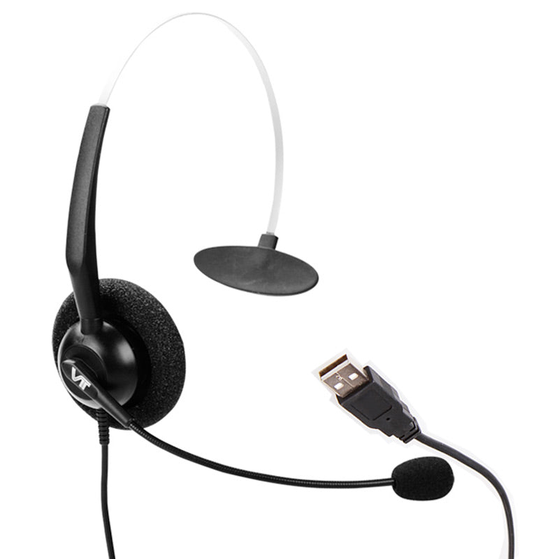 Diadema Monaural Vbet VT1000-OMNI-USB-M, Conector USB