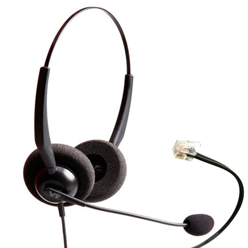 Diadema Binaural Vbet VT1000-OmniRJ9-D-02, Conector RJ9 para teléfonos Cisco