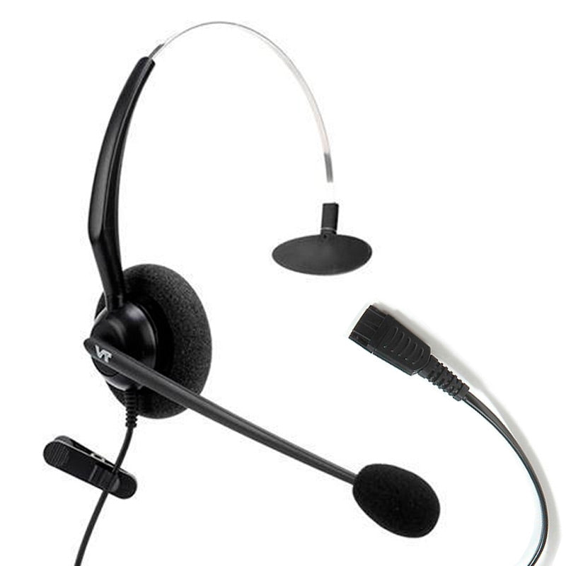 Diadema Monoaural Vbet VT2000-NC-QD-M, Conector QD tipo Poly con cancelación de ruido