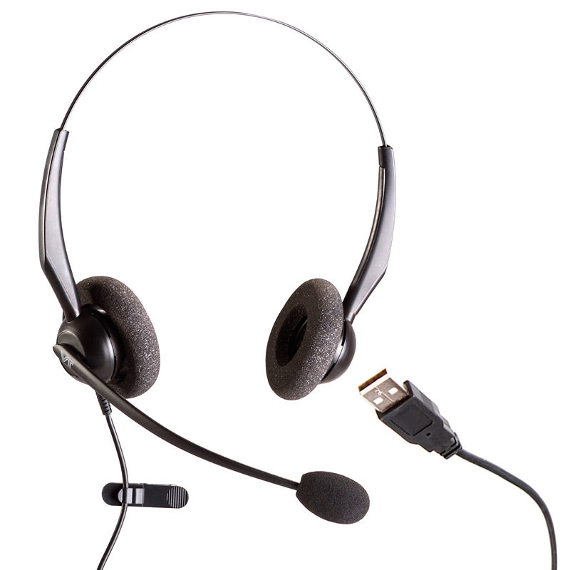 Diadema Binaural Vbet VT2000-NC-USB-D, Conector USB, Para Computadora O Teléfono