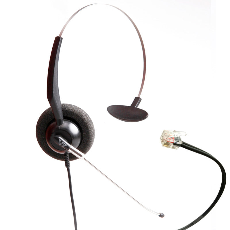 Diadema Monaural Vbet VT3000M-ST-RJ9-01, Conector Rj9
