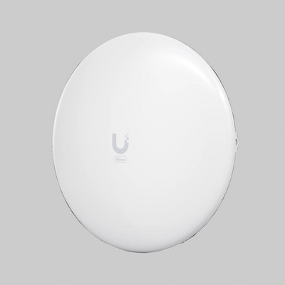 ubiquiti wave nano perfil lateral con brazo de montaje ajustable para instalación exterior en poste