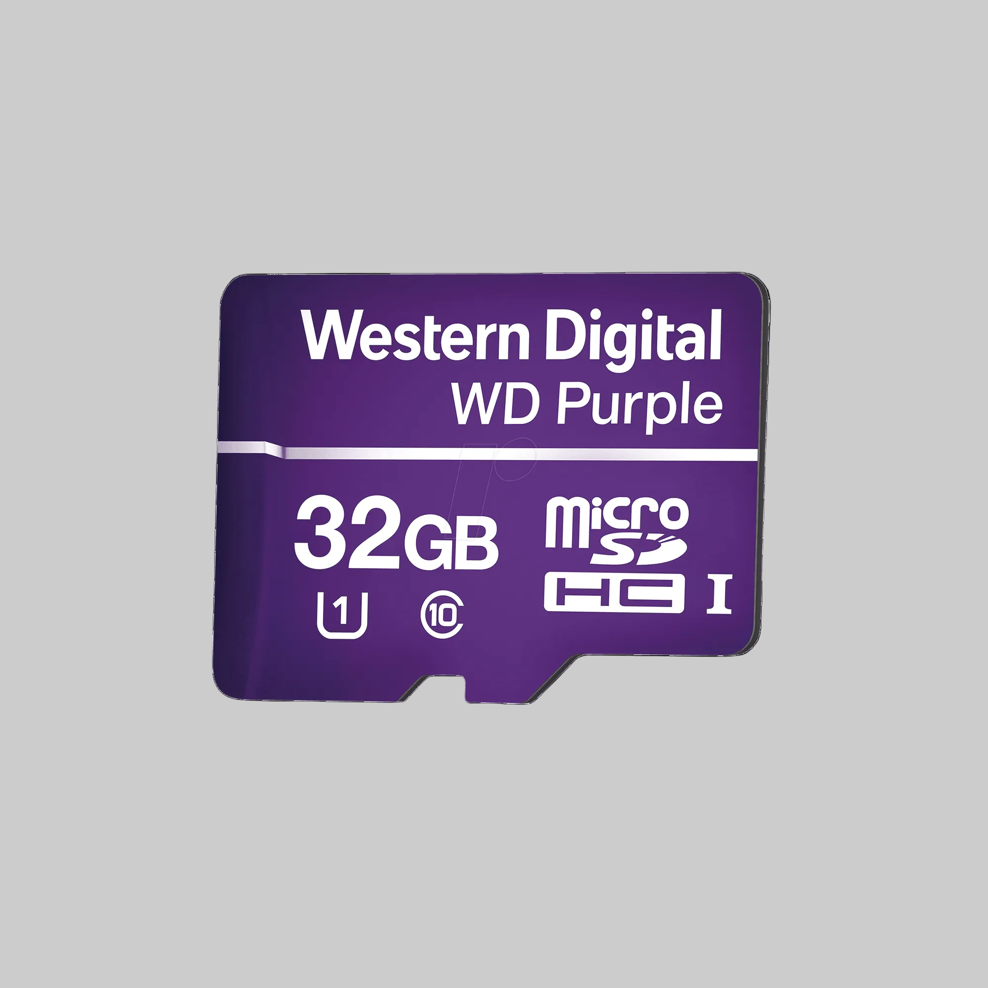 tarjeta microSD WD Purple 32GB clase 10 U1 para cámaras de seguridad grabación continua alta durabilidad