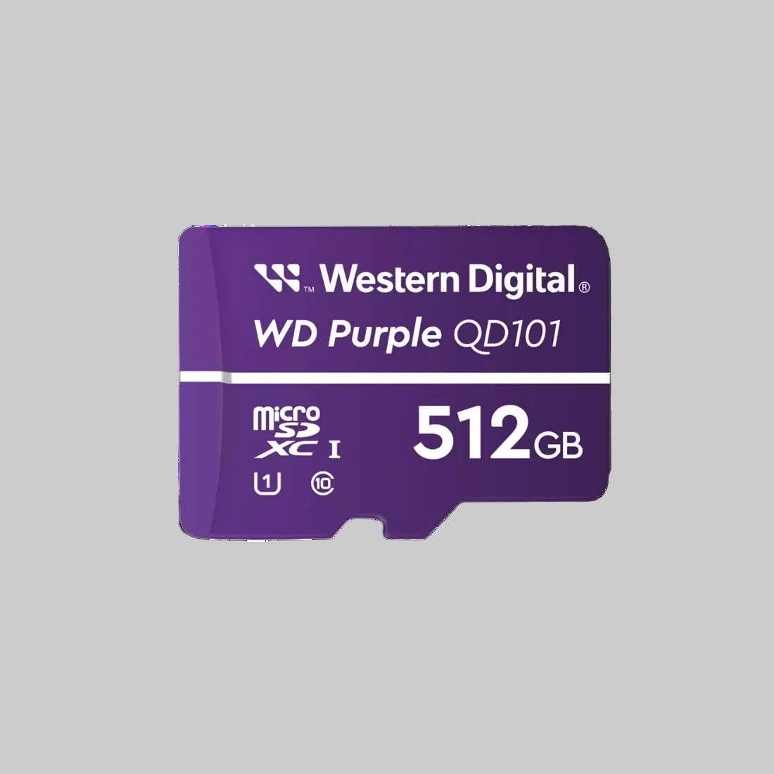 Tarjeta micro SD WD Purple 512GB Western Digital clase 10 para cámaras de seguridad y videovigilancia continua
