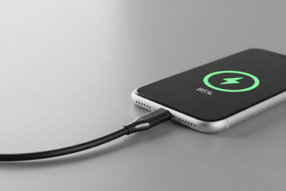 Cable USB-C a Lightning Ugreen cargando iPhone con carga rápida 60W