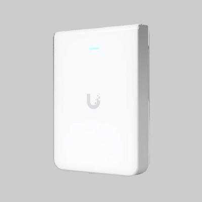 access point wifi 7 ubiquiti u7 pro wall blanco en ángulo para instalación discreta en pared