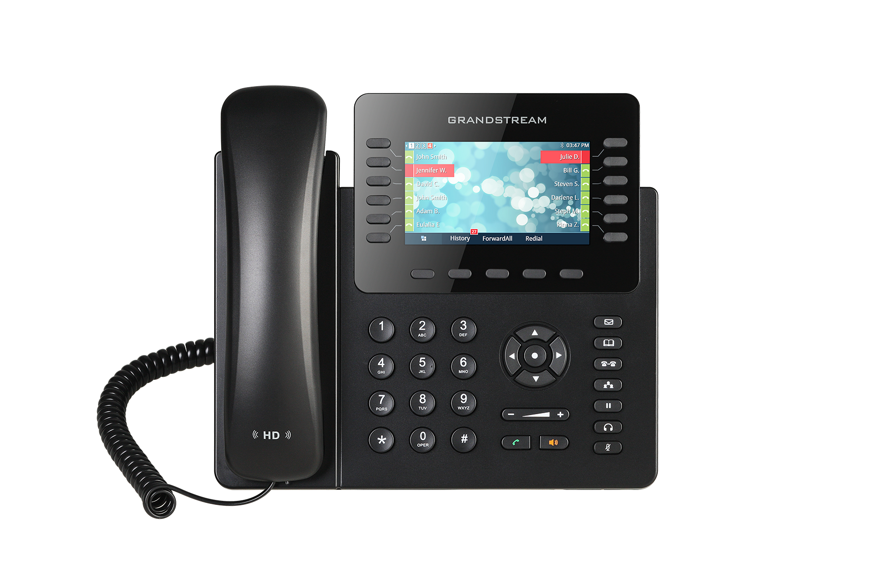 GXP2170  Teléfono IP HD Grandstream, 6 Cuentas SIP, 12 Líneas, PoE, GigaEth y Bluetooth