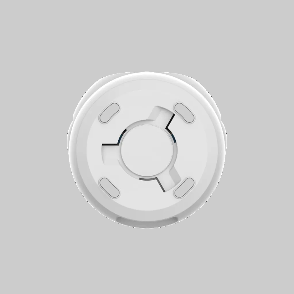 base inferior cámara wifi EZVIZ con ranura de montaje y soporte estable para instalación en techo o pared