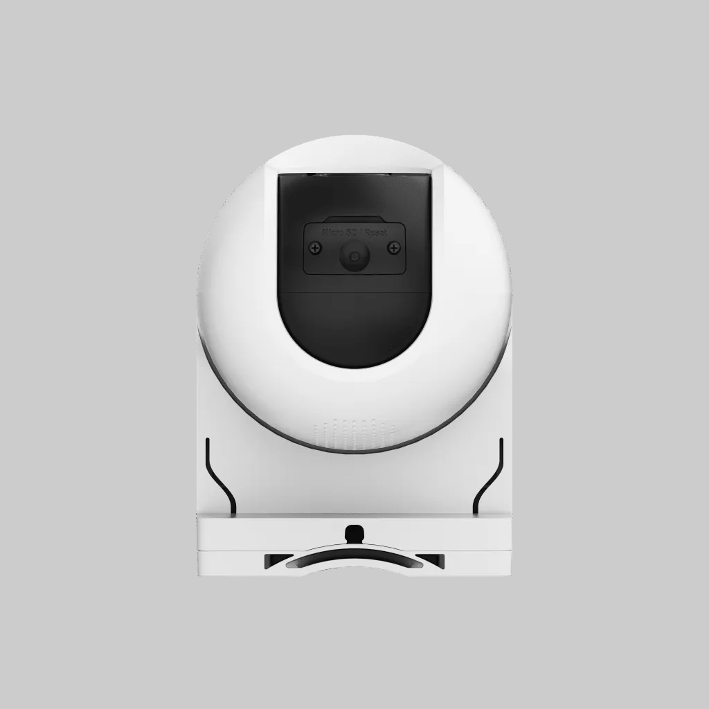 camara wifi exterior ezviz vista trasera con sistema de montaje y carcasa resistente para intemperie
