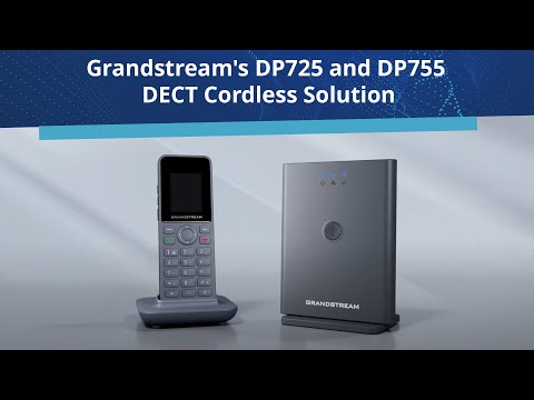 Teléfono VoIP Inalámbrico Dect Grandstream DP725, Para estaciones base DP750/752/755