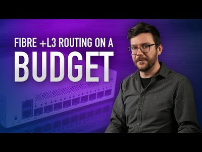 Router + Switch Mikrotik CRS310-1G-5S-4S+IN, 5 puertos SFP de 1Gbps y 4 SFP+ de 10Gbps, RouterOS nivel 5