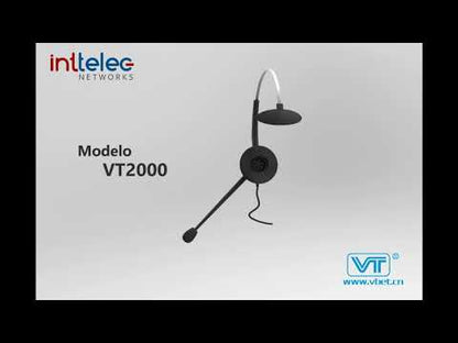 Diadema Monaural Vbet VT2000-NC-USB-M, Conector  USB Para PC o Teléfono