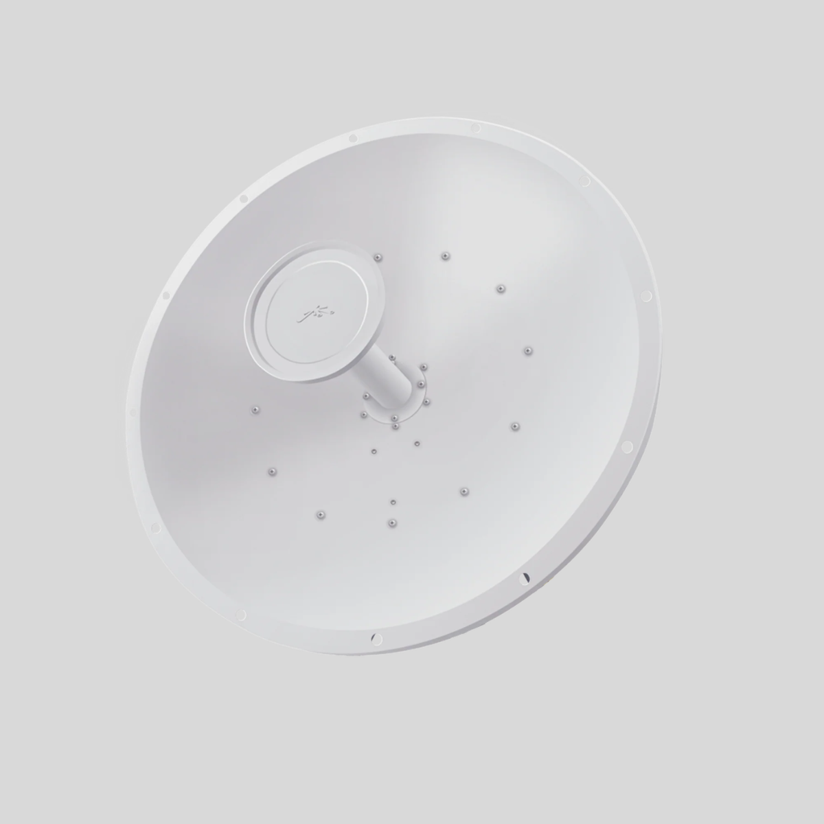 rocketdish rd-5g30 ubiquiti vista frontal inclinada con plato direccional 5ghz de 30 dbi para enlace punto a punto
